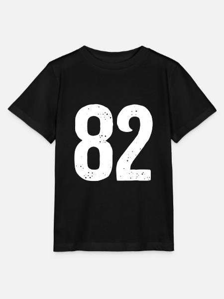 82 Zahlen Weiß - Stanley/Stella Kinder T-Shirt MINI CREATOR  - Schwarz