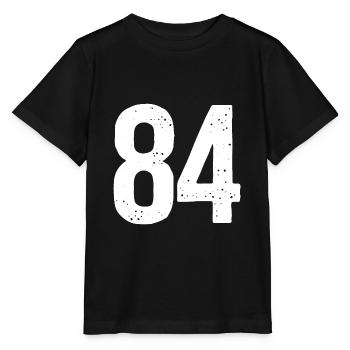 84 Numéros Blanc - T-shirt bio MINI CREATOR Stanley/Stella Enfant - noir - Devant - Mikhail (115cm)