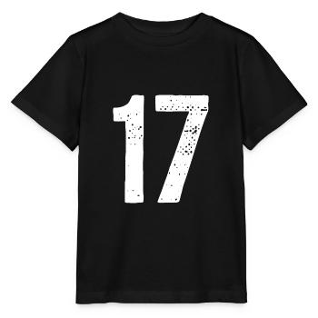 17 Numbers White - Stanley/Stella MINI CREATOR Kids’ T-Shirt - black - Front - Mikhail (115cm)