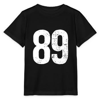 89 Zahlen Weiß - Stanley/Stella Kinder T-Shirt MINI CREATOR  - Schwarz - Vorne - Mikhail (115cm)