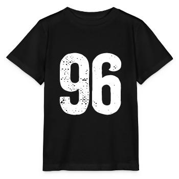 96 Zahlen Weiß - Stanley/Stella Kinder T-Shirt MINI CREATOR  - Schwarz - Vorne - Mikhail (115cm)
