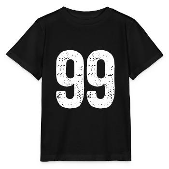 99 Zahlen Weiß - Stanley/Stella Kinder T-Shirt MINI CREATOR  - Schwarz - Vorne - Mikhail (115cm)