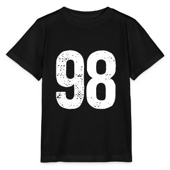 98 Numéros Blanc - T-shirt bio MINI CREATOR Stanley/Stella Enfant - noir - Devant - Mikhail (115cm)
