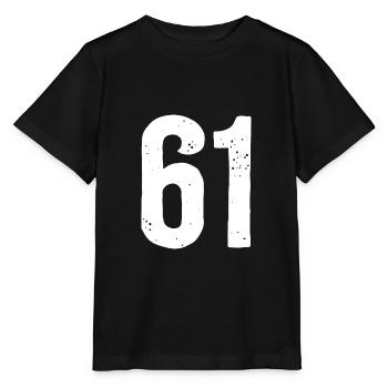 61 Zahlen Weiß - Stanley/Stella Kinder T-Shirt MINI CREATOR  - Schwarz - Vorne - Mikhail (115cm)