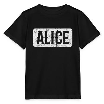 Alice Devise Dire Femme Prénom - T-shirt bio MINI CREATOR Stanley/Stella Enfant - noir - Devant - Mikhail (115cm)