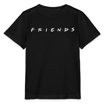Friends Logo - Stanley/Stella MINI CREATOR Kids’ T-Shirt - black - Front - Mikhail (115cm)