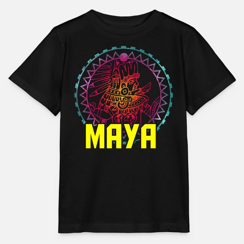 Maya Zivilisation Mittelamerika - Stanley/Stella Kinder T-Shirt MINI CREATOR - Schwarz