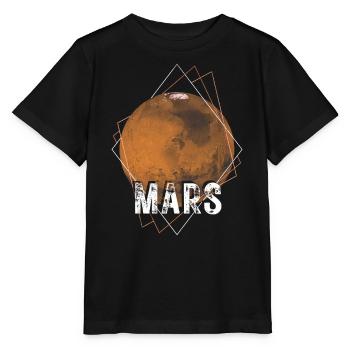 Mars Planet - Stanley/Stella Kinder T-Shirt MINI CREATOR  - Schwarz - Vorne - Mikhail (115cm)