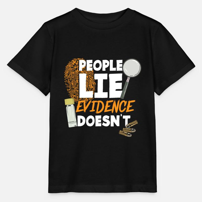 Forensic Scientist Gift Crime Scene Investigator - Stanley/Stella Kinder T-Shirt MINI CREATOR  - Schwarz