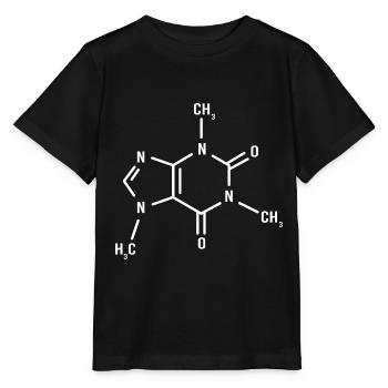 Chemie Wissenschaft Physik Labor Strukturformel - Stanley/Stella Kinder T-Shirt MINI CREATOR  - Schwarz - Vorne - Mikhail (115cm)