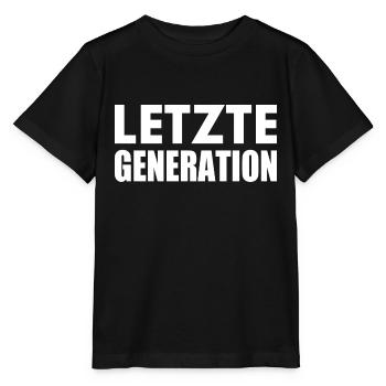 Letzte generation - Stanley/Stella Kinder T-Shirt MINI CREATOR  - Schwarz - Vorne - Mikhail (115cm)