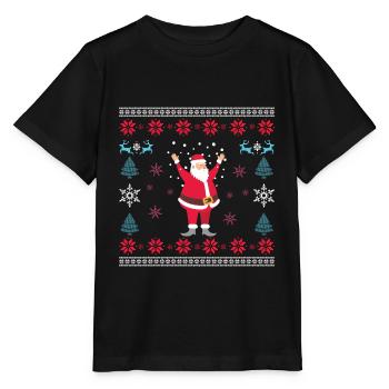 Weihnachten Santa Claus Weihnachtsmann - Stanley/Stella Kinder T-Shirt MINI CREATOR  - Schwarz - Vorne - Mikhail (115cm)
