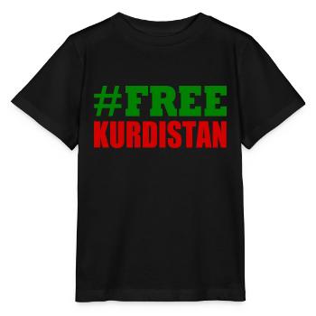 Free Kurdistan - Stanley/Stella MINI CREATOR Kids’ T-Shirt - black - Front - Mikhail (115cm)