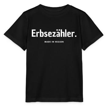 Erbsezähler weiß - Stanley/Stella Kinder T-Shirt MINI CREATOR  - Schwarz - Vorne - Mikhail (115cm)