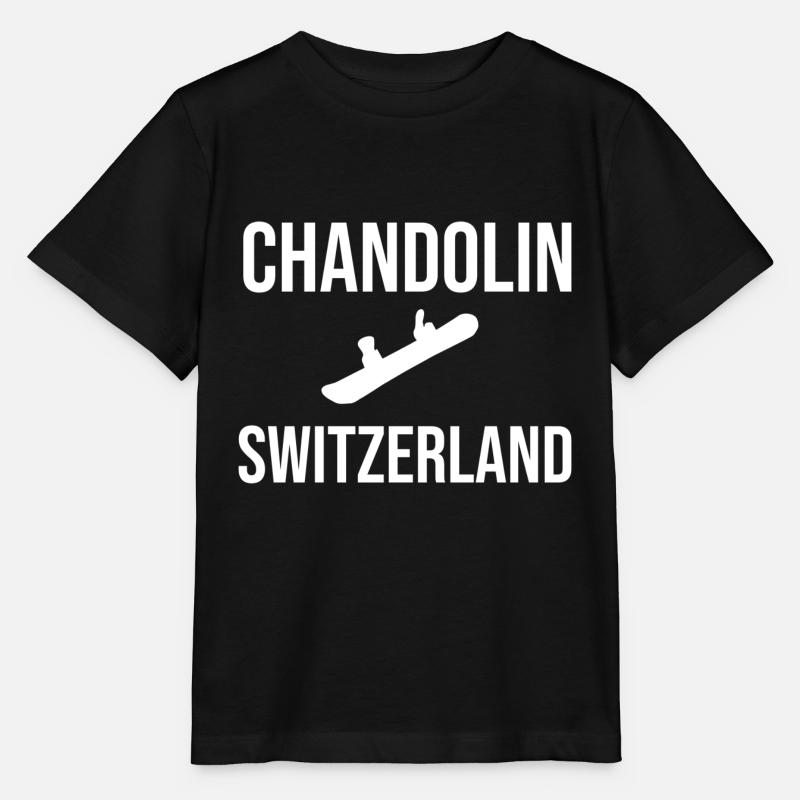 Chandolin Snowboard Souvenir Chandolin - Stanley/Stella Kinder T-Shirt MINI CREATOR  - Schwarz