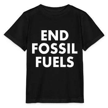 end fossil fuels - Stanley/Stella MINI CREATOR Kids’ T-Shirt - black - Front - Mikhail (115cm)