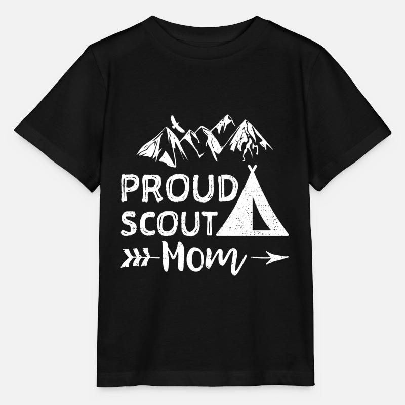 Proud Scout Mom - Mutter - Stanley/Stella Kinder T-Shirt MINI CREATOR  - Schwarz