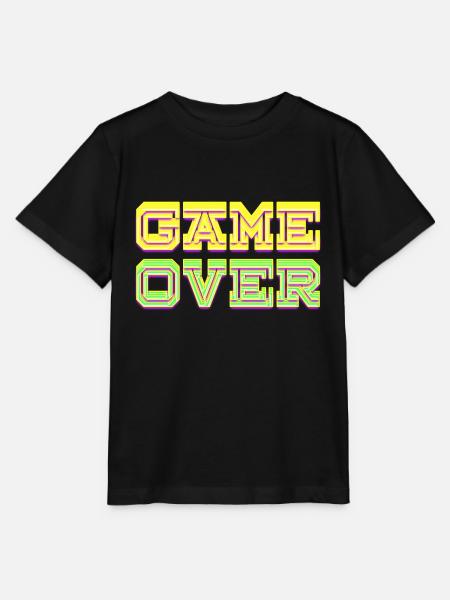 Spiel beendet Neon - Stanley/Stella Kinder T-Shirt MINI CREATOR - Schwarz