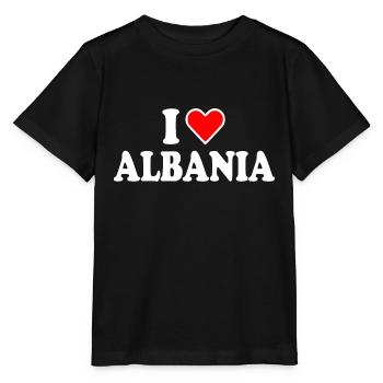 Albanien - Stanley/Stella Kinder T-Shirt MINI CREATOR  - Schwarz - Vorne - Mikhail (115cm)