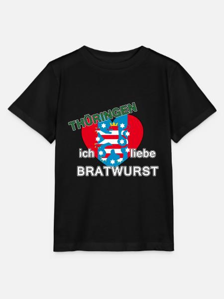 Thüringen - ich liebe Bratwurst - Stanley/Stella Kinder T-Shirt MINI CREATOR  - Schwarz