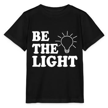 Be the light - Stanley/Stella MINI CREATOR Kids’ T-Shirt - black - Front - Mikhail (115cm)
