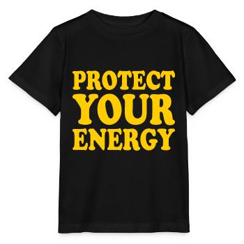 Protect your energy - T-shirt bio MINI CREATOR Stanley/Stella Enfant - noir - Devant - Mikhail (115cm)