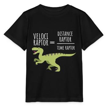 Velociraptor - Physique - T-shirt bio MINI CREATOR Stanley/Stella Enfant - noir - Devant - Mikhail (115cm)