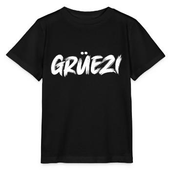 Grüezi Schweiz Schweizer Schweizerdeutsch Schweiz - Stanley/Stella Kinder T-Shirt MINI CREATOR  - Schwarz - Vorne - Mikhail (115cm)