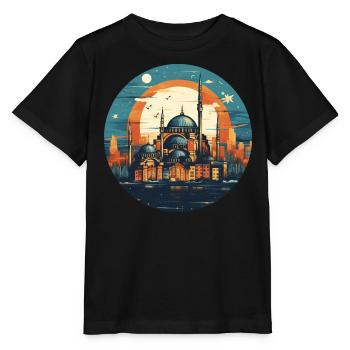 Istanbul Moscheen Kulturerbe Türkei - Stanley/Stella Kinder T-Shirt MINI CREATOR  - Schwarz - Vorne - Mikhail (115cm)