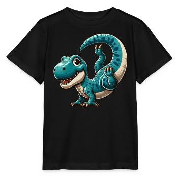 Poirier Dino T-Rex Sport Salto Flip - T-shirt bio MINI CREATOR Stanley/Stella Enfant - noir - Devant - Mikhail (115cm)