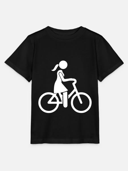Fahrrad Icon - Stanley/Stella Kinder T-Shirt MINI CREATOR - Schwarz