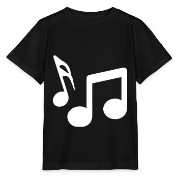 Musiknoten zeichen - Stanley/Stella Kinder T-Shirt MINI CREATOR  - Schwarz - Vorne - Mikhail (115cm)