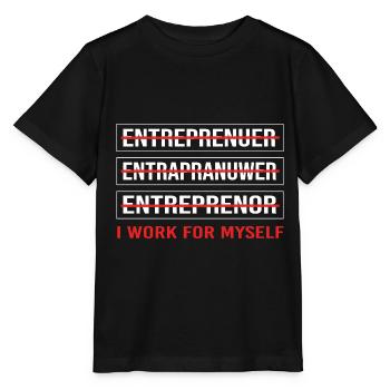Entrepreneur - T-shirt bio MINI CREATOR Stanley/Stella Enfant - noir - Devant - Mikhail (115cm)