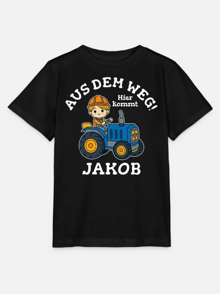 Jakob Vorname Traktor - Stanley/Stella Kinder T-Shirt MINI CREATOR  - Schwarz