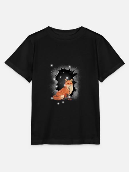 Fuchs Füchse Füchsin Märchen - Stanley/Stella Kinder T-Shirt MINI CREATOR - Schwarz