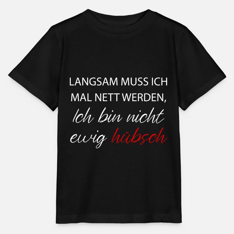 Langsam muss ich mal nett werden... - Stanley/Stella Kinder T-Shirt MINI CREATOR  - Schwarz