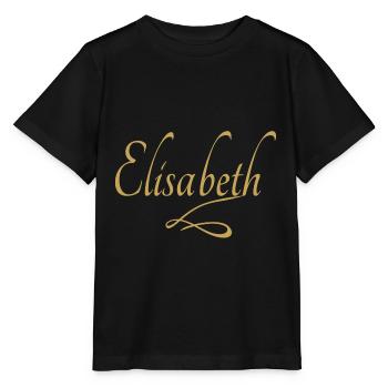 Vorname von Elisabeth - Stanley/Stella Kinder T-Shirt MINI CREATOR  - Schwarz - Vorne - Mikhail (115cm)