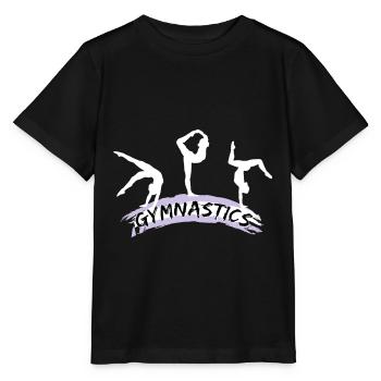Gymnastics, gymnasts - Stanley/Stella MINI CREATOR Kids’ T-Shirt - black - Front - Mikhail (115cm)