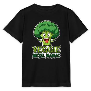 Veggie Metal Maniac - Vegan Music - Saying - Stanley/Stella MINI CREATOR Kids’ T-Shirt - black - Front - Mikhail (115cm)