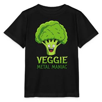 Veggie Metal Maniac - Vegan Music - Saying - Stanley/Stella MINI CREATOR Kids’ T-Shirt - black - Front - Mikhail (115cm)