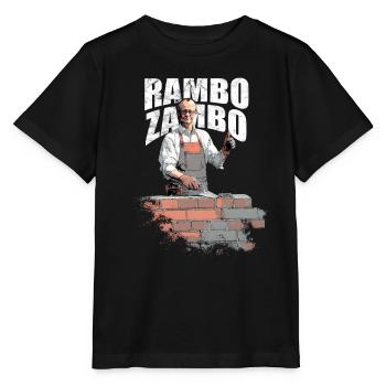 Merz Rambo Zambo - Kanzler - Stanley/Stella Kinder T-Shirt MINI CREATOR  - Schwarz - Vorne - Mikhail (115cm)