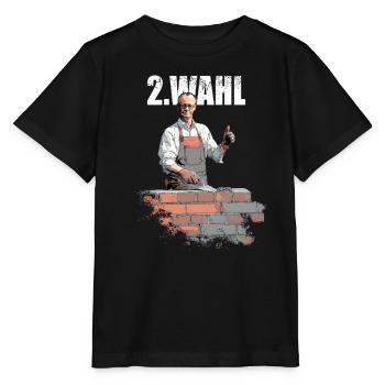 Merz - 2. Wahl Kanzler - nein zu Merz - Stanley/Stella Kinder T-Shirt MINI CREATOR  - Schwarz - Vorne - Mikhail (115cm)