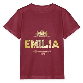Emilia - Stanley/Stella Kinder T-Shirt MINI CREATOR  - Burgunderrot - Vorne - Kain (125cm)