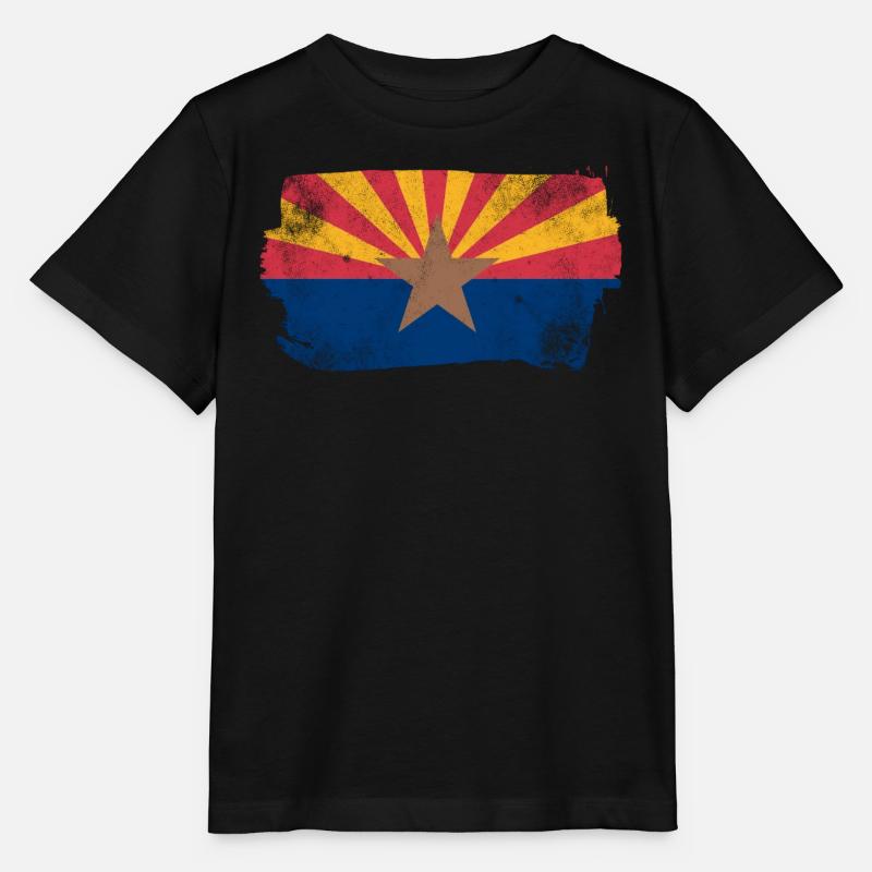 Drapeau de l’Arizona - T-shirt bio MINI CREATOR Stanley/Stella Enfant - noir