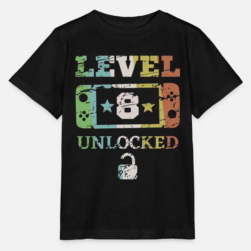 Level 8 unlocked - Stanley/Stella MINI CREATOR Kids’ T-Shirt - black