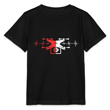 Flying Not Camera Espion Hidden Hero Cam - T-shirt bio MINI CREATOR Stanley/Stella Enfant - noir - Devant - Mikhail (115cm)