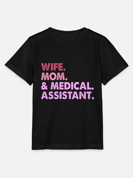 Ehefrau Mutter & medizinische Assistentin Medizin - Stanley/Stella Kinder T-Shirt MINI CREATOR  - Schwarz