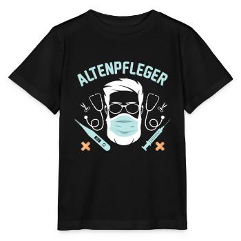 Krankenpfleger Altenpfleger Beruf Mit Passion Sinn - Stanley/Stella Kinder T-Shirt MINI CREATOR  - Schwarz - Vorne - Mikhail (115cm)