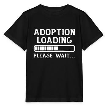 Adoption Loading Please Wait Adoption Day Fast - Stanley/Stella Kinder T-Shirt MINI CREATOR  - Schwarz - Vorne - Mikhail (115cm)