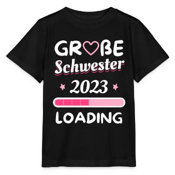 große Schwester 2023 - Stanley/Stella Kinder T-Shirt MINI CREATOR  - Schwarz - Vorne - Mikhail (115cm)